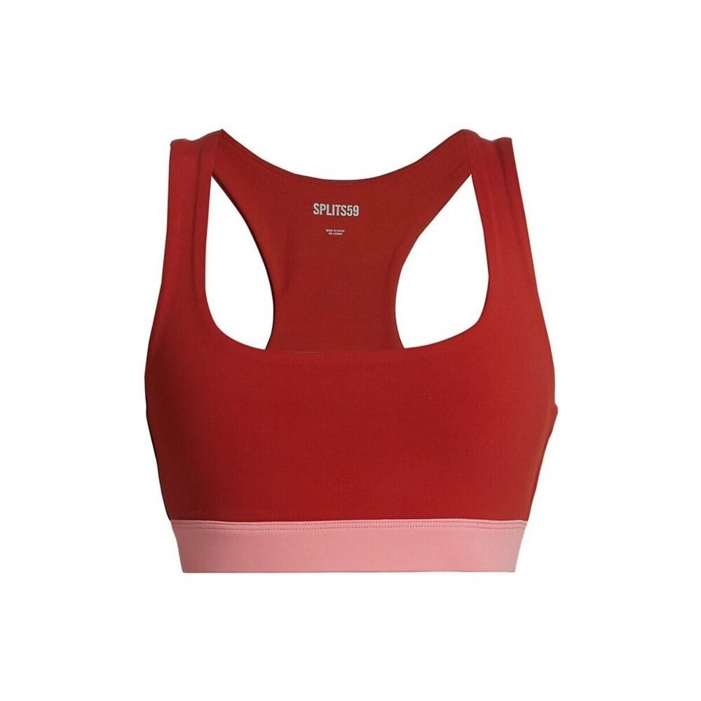 Anthropologie Splits59 Dream Red Sports Bra Size XL 51076